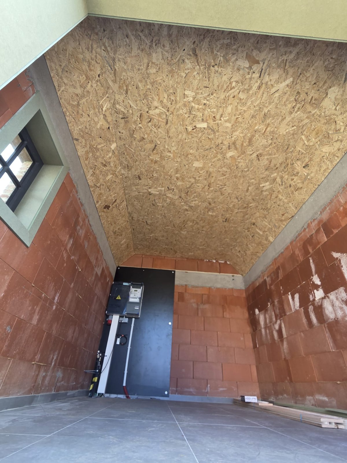 Plafond toesteken in osb